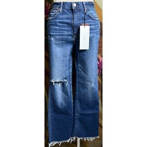 Moussy Rhode Cropped Flare Jeans 27